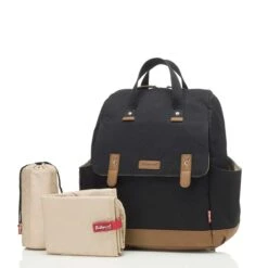Babymel Robyn Convertible Backpack Black -Mode Tassen Winkel image 16806