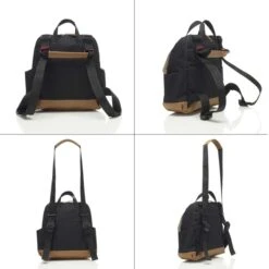 Babymel Robyn Convertible Backpack Black -Mode Tassen Winkel image 16808