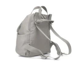 Babymel Robyn Convertible Backpack Faux Leather Pale Grey -Mode Tassen Winkel image 16863