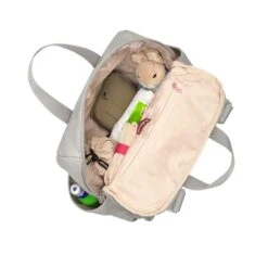 Babymel Robyn Convertible Backpack Faux Leather Pale Grey -Mode Tassen Winkel image 16868