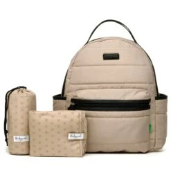 Babymel Lola Eco Quilt Backpack Luiertas Fawn -Mode Tassen Winkel image 16876