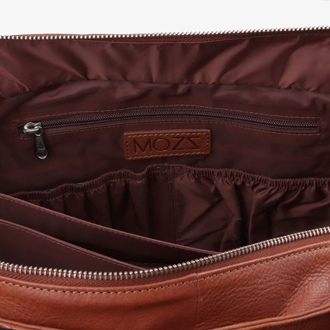 Mozz Vintage Lovely Large Luiertas Cognac 4 Mozz Vintage Lovely Large Luiertas Cognac - Afbeelding 4