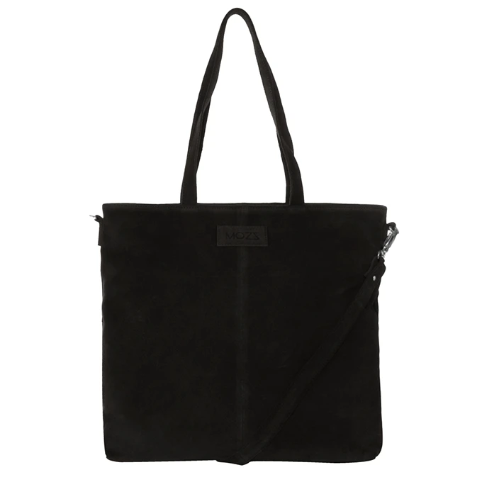 Mozz Momsbag Shopper Suede Black 1 Mozz Momsbag Shopper Suede Black
