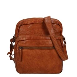 Bear Design Cow Lavato Schoudertas M Cognac