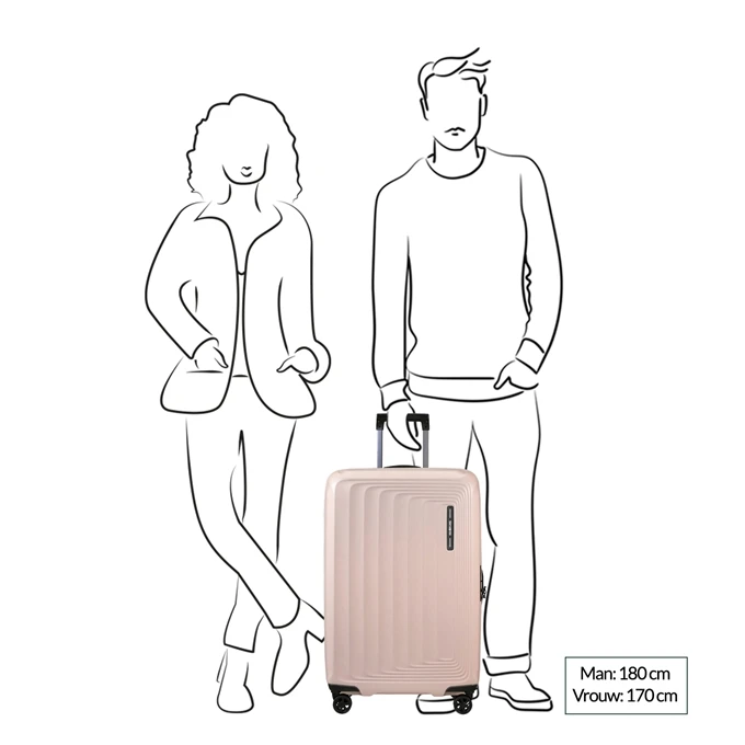 Samsonite Nuon Spinner 69 Exp Matt Powder Pink 2 Samsonite Nuon Spinner 69 Exp Matt Powder Pink - Afbeelding 2