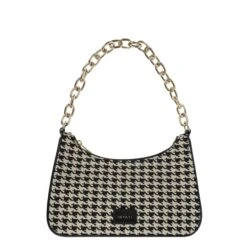 Inyati Dinah Tweed Crossbody Black/white