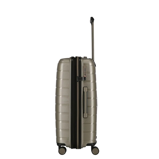 Travelite Air Base 4 Wiel Trolley M Expandable Champagne Metallic 4 Travelite Air Base 4 Wiel Trolley M Expandable Champagne Metallic - Afbeelding 4