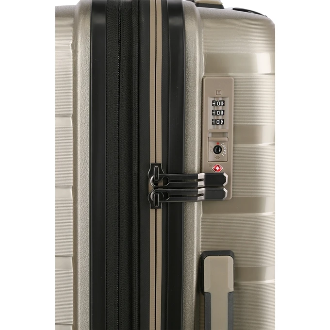 Travelite Air Base 4 Wiel Trolley M Expandable Champagne Metallic 6 Travelite Air Base 4 Wiel Trolley M Expandable Champagne Metallic - Afbeelding 6