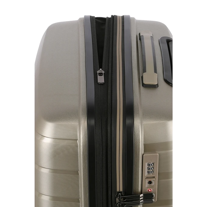 Travelite Air Base 4 Wiel Trolley M Expandable Champagne Metallic 8 Travelite Air Base 4 Wiel Trolley M Expandable Champagne Metallic - Afbeelding 8