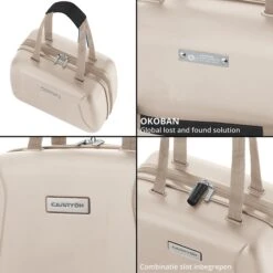 CarryOn Skyhopper 4-Delige Kofferset Beautycase/S/M/L Champagne -Mode Tassen Winkel image 1986
