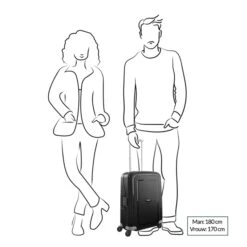 Samsonite S'Cure Spinner 55 + 75 Set Dark Blue -Mode Tassen Winkel image 2074