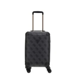 Guess Berta 18 In 8-Wheeler Coal Logo -Mode Tassen Winkel image 211