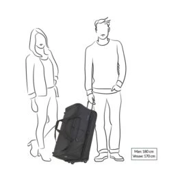 Travelite Basics Wheeled Duffle 70 Expandable Black -Mode Tassen Winkel image 2372