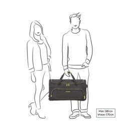 Travelite Basics Fresh Trolley Travel Bag 71 Black -Mode Tassen Winkel image 2388