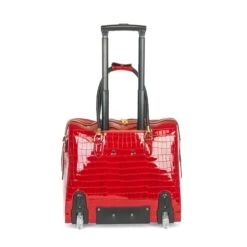 Olivia Lauren Alice Business Trolley Croco Rood -Mode Tassen Winkel image 2392