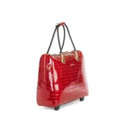 Olivia Lauren Alice Business Trolley Croco Rood -Mode Tassen Winkel image 2396