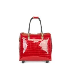 Olivia Lauren Alice Business Trolley Croco Rood -Mode Tassen Winkel image 2397