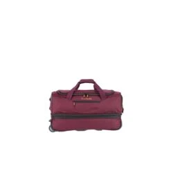 Travelite Basics Wheeled Duffle 55 Expandable Dark Red -Mode Tassen Winkel image 2423