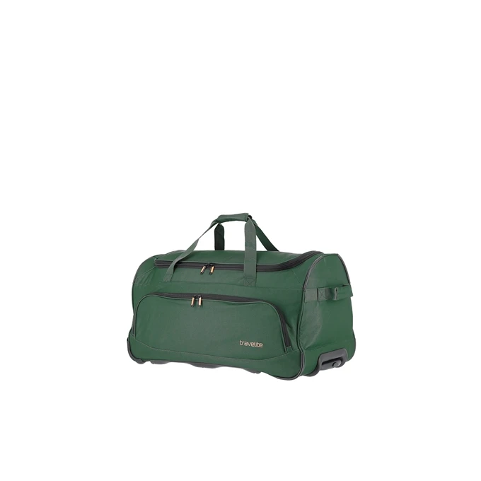 Travelite Basics Fresh Trolley Travel Bag 71 Dark Green 5 Travelite Basics Fresh Trolley Travel Bag 71 Dark Green - Afbeelding 5