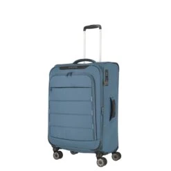 Travelite Skaii 4 Wheel Trolley M Expandable Blue -Mode Tassen Winkel image 2497