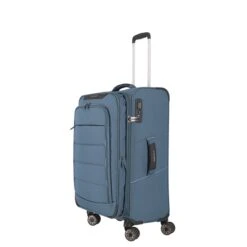 Travelite Skaii 4 Wheel Trolley M Expandable Blue -Mode Tassen Winkel image 2498