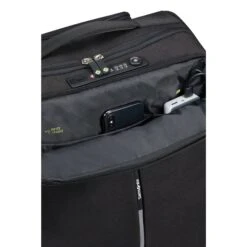 Samsonite Securipak Duffle/Wheels 55 Black Steel -Mode Tassen Winkel image 2826