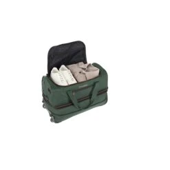Travelite Basics Wheeled Duffle 55 Expandable Dark Green -Mode Tassen Winkel image 2894