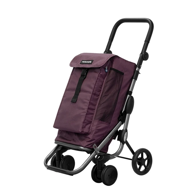 Playmarket Go Up Premium Boodschappentrolley Paars 1 Playmarket Go Up Premium Boodschappentrolley Paars