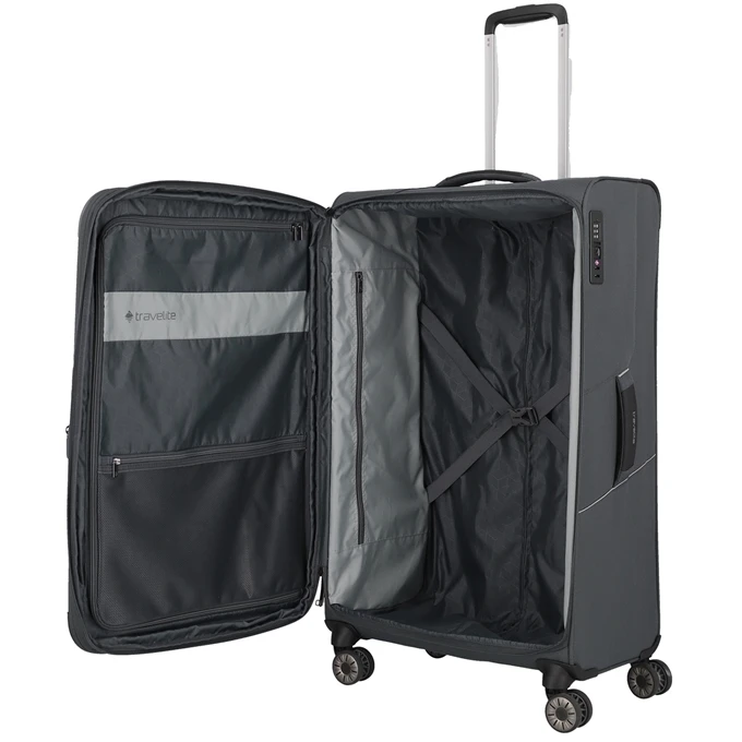 Travelite Skaii 4 Wheel Trolley L Expandable Anthracite 8 Travelite Skaii 4 Wheel Trolley L Expandable Anthracite - Afbeelding 8