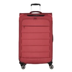 Travelite Skaii 4 Wheel Trolley L Expandable Red