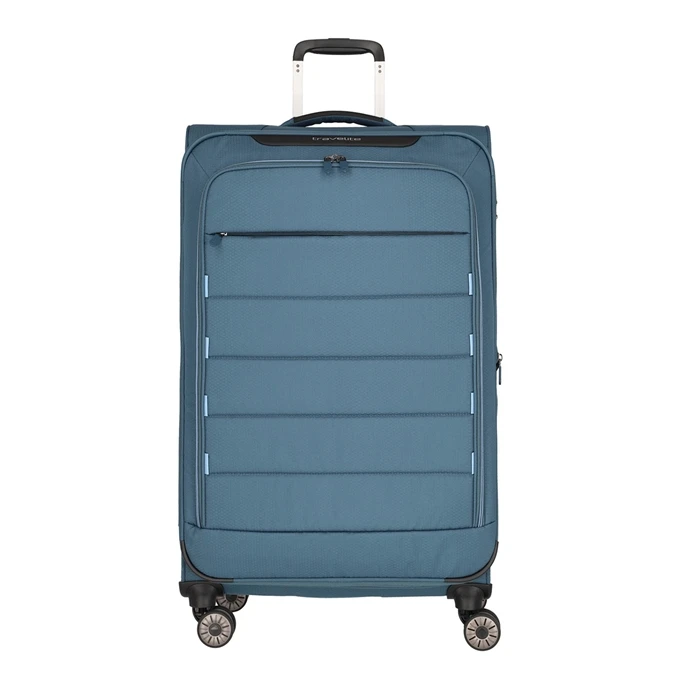 Travelite Skaii 4 Wheel Trolley L Expandable Blue 1 Travelite Skaii 4 Wheel Trolley L Expandable Blue