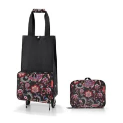 Reisenthel Shopping Foldable Trolley Paisley Black -Mode Tassen Winkel image 3512