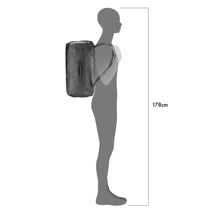 Ortlieb Metrosphere Duffle 40L Black-embossed 3 Ortlieb Metrosphere Duffle 40L Black-embossed - Afbeelding 3