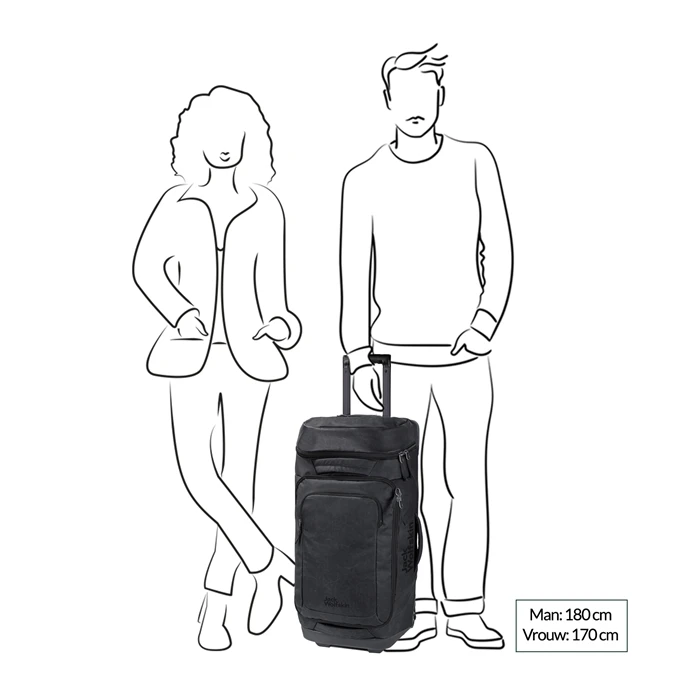 Jack Wolfskin Traveltopia Wheeler 80 Phantom 2 Jack Wolfskin Traveltopia Wheeler 80 Phantom - Afbeelding 2