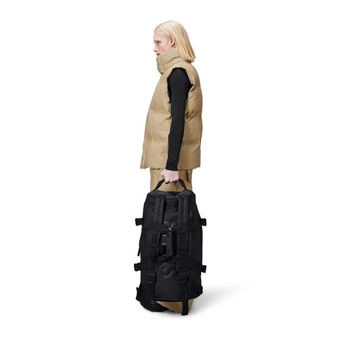 Rains Texel Duffel Bag W3 Black 2 Rains Texel Duffel Bag W3 Black - Afbeelding 2