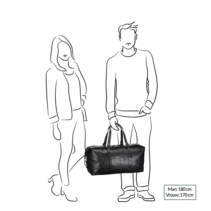 Leonhard Heyden Roma Travel Bag Dark Brown 2 Leonhard Heyden Roma Travel Bag Dark Brown - Afbeelding 2