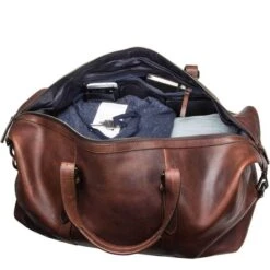 Leonhard Heyden Roma Travel Bag Dark Brown 12 Leonhard Heyden Roma Travel Bag Dark Brown -Mode Tassen Winkel image 5991
