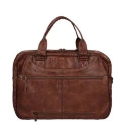 Bear Design Cow Lavato Laptoptas Bruin