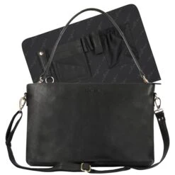 Plevier Millau Dames Laptoptas 15,6" Zwart -Mode Tassen Winkel image 6797