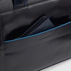 Piquadro Blue Square Computer Portfolio Briefcase 14'' Black 16 Piquadro Blue Square Computer Portfolio Briefcase 14'' Black -Mode Tassen Winkel image 6807
