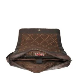 The Chesterfield Brand Richard Laptopbag Brown -Mode Tassen Winkel image 6853