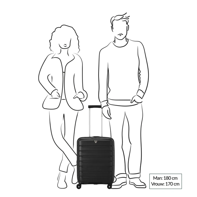 Roncato Butterfly Expandable Trolley 55 Azzurro Cielo 2 Roncato Butterfly Expandable Trolley 55 Azzurro Cielo - Afbeelding 2