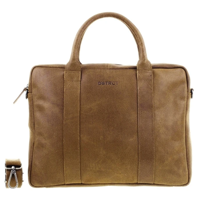 DSTRCT Limited Single Zip 15'' Laptoptas Cognac 1 DSTRCT Limited Single Zip 15'' Laptoptas Cognac