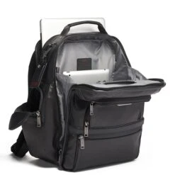 Tumi Alpha Leather Brief Pack Backpack Black 8 Tumi Alpha Leather Brief Pack Backpack Black -Mode Tassen Winkel image 7044