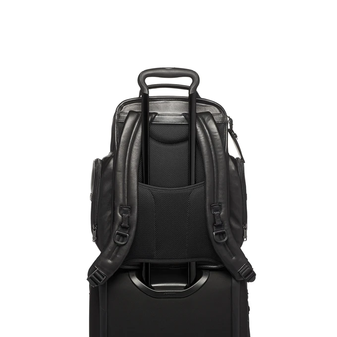 Tumi Alpha Leather Brief Pack Backpack Black 6 Tumi Alpha Leather Brief Pack Backpack Black - Afbeelding 6