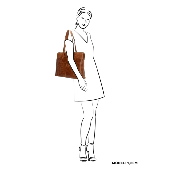 Micmacbags Porto Laptoptas Bruin 2 Micmacbags Porto Laptoptas Bruin - Afbeelding 2