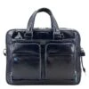 Piquadro Blue Square Organized Laptop & IPad Case Night Blue