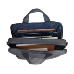 Leonhard Heyden Den Haag 2 Handle Brief Case 2 Compartments Grey -Mode Tassen Winkel image 7318