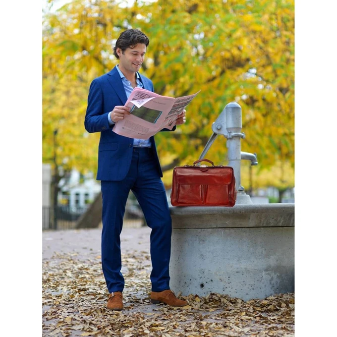 Mutsaers The Doctor 15'' Dokterstas Kastanje 2 Mutsaers The Doctor 15'' Dokterstas Kastanje - Afbeelding 2