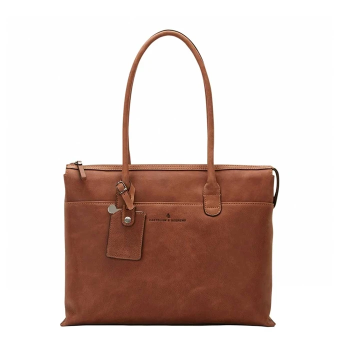 Castelijn & Beerens Carisma Laptop Schoudertas 15.6" + Tablet Cognac 1 Castelijn & Beerens Carisma Laptop Schoudertas 15.6" + Tablet Cognac